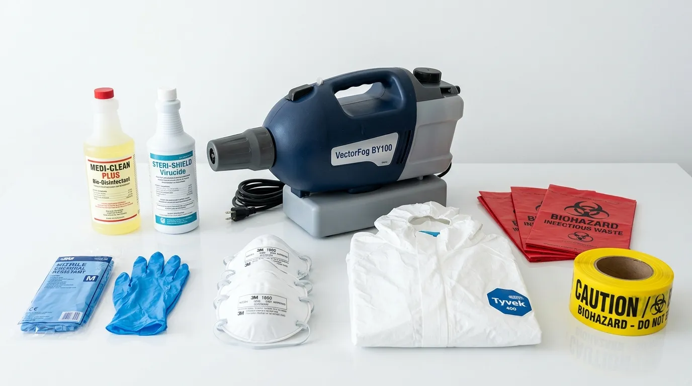 Professional biohazard remediation crew working in Dove Valley