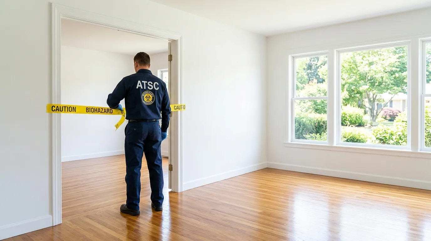 Certified biohazard cleanup crew performing Decomposition Cleanup in Dove Valley